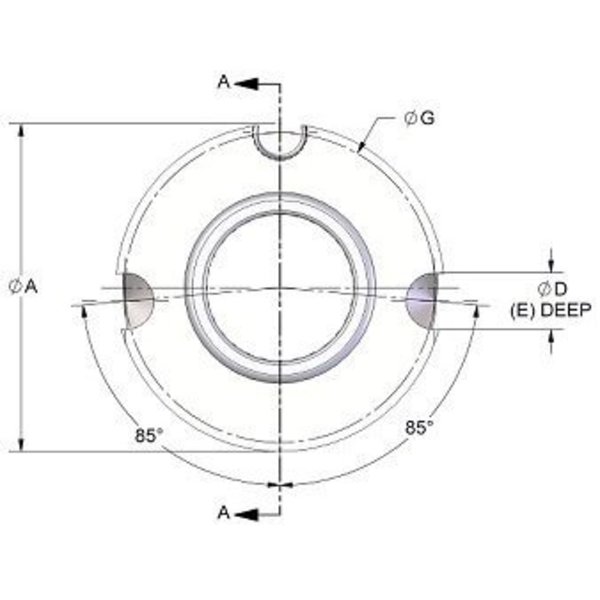 Brewer Machine And Gear Taperlock Bushing Idler, 2012, Needle Bearing, 1" Bore 2012-F